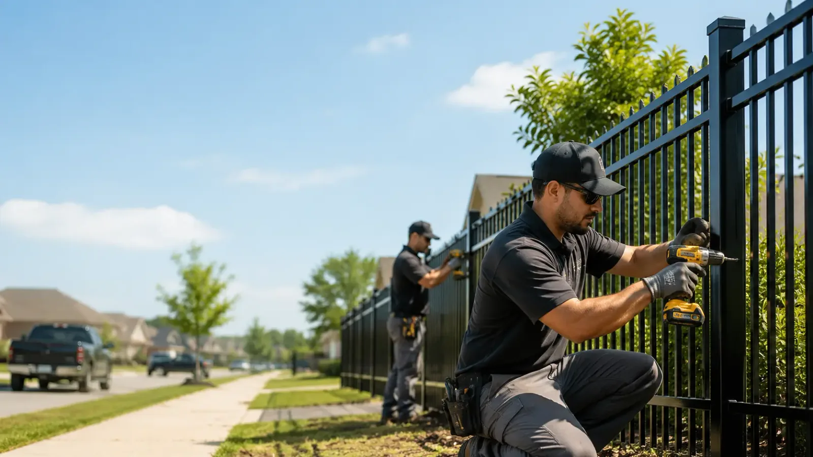 Metal Fence Installation in Commerce, TX